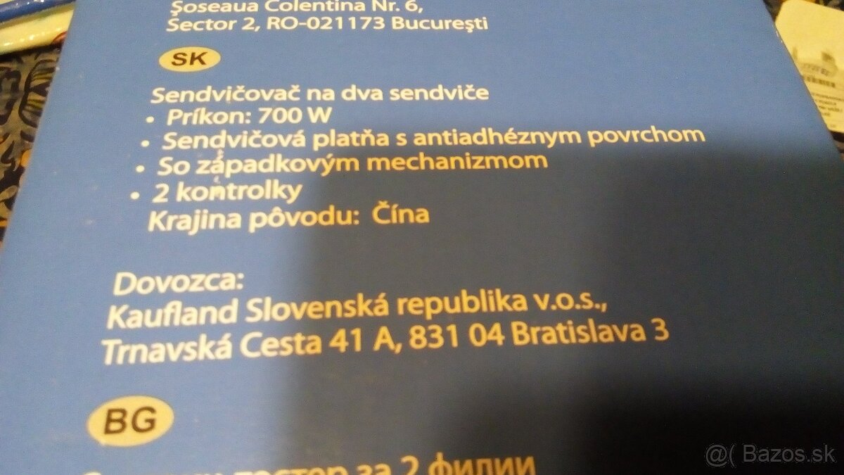 Sendvičovač Prima Casa 700W - 2