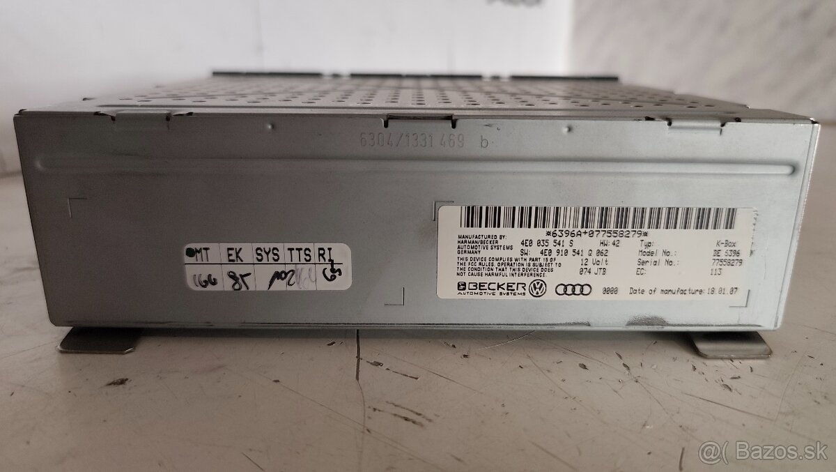 Tuner Rádia Audi A8 D3 - 2