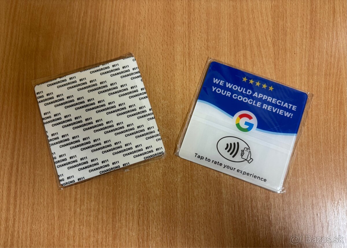 2× NFC karta na Google recenzie 12×12 cm - 2