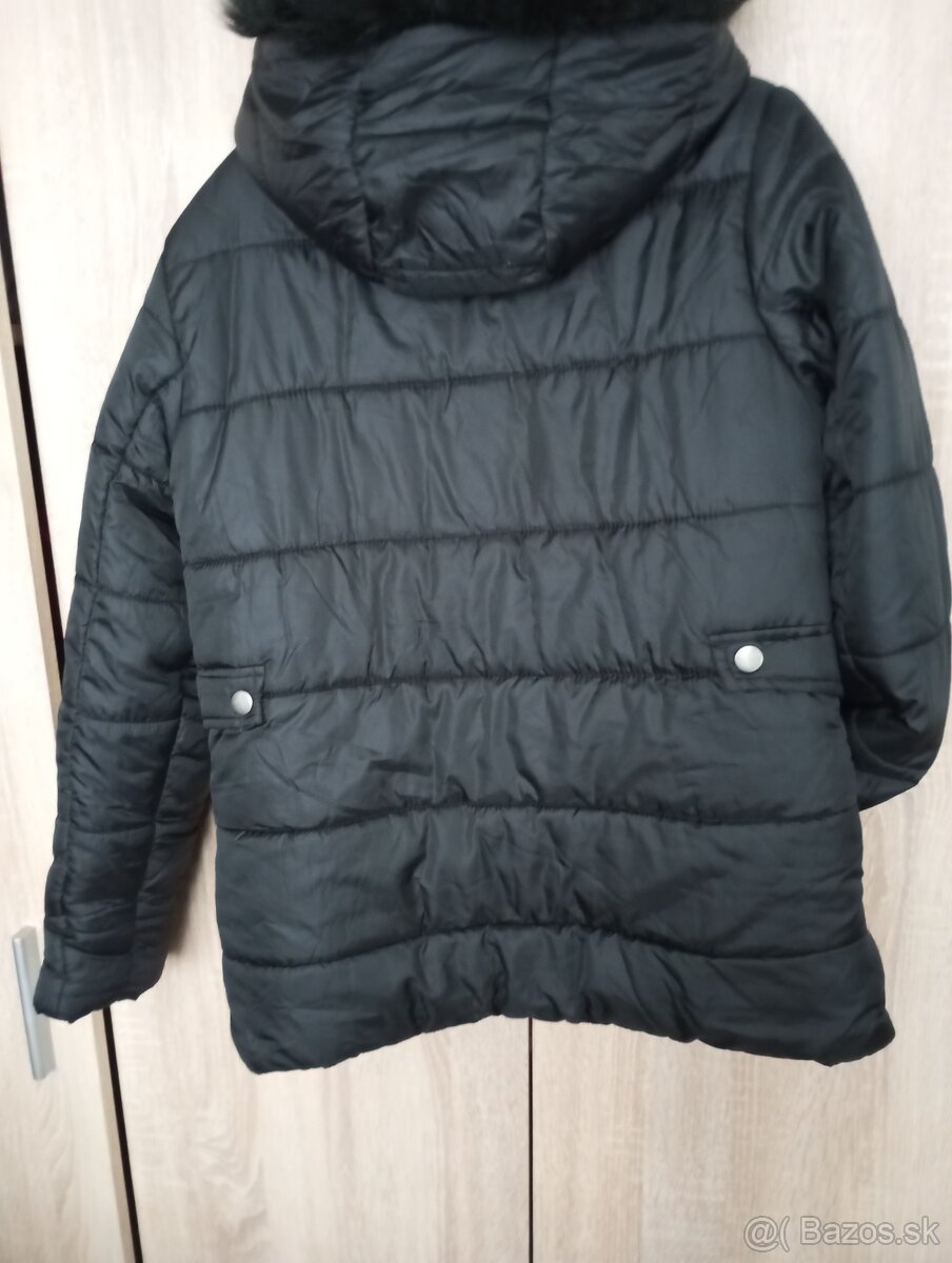 Prechodná bunda čierna dámska L - 2