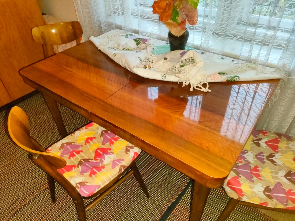 Retro set stôl + stoličky + bonus - 2