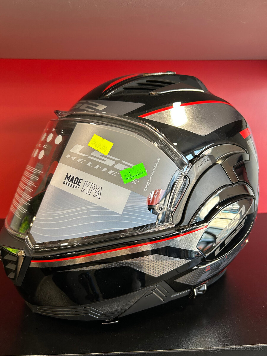 Prilba LS2 Valliant II chrome/RED č.XS - 2