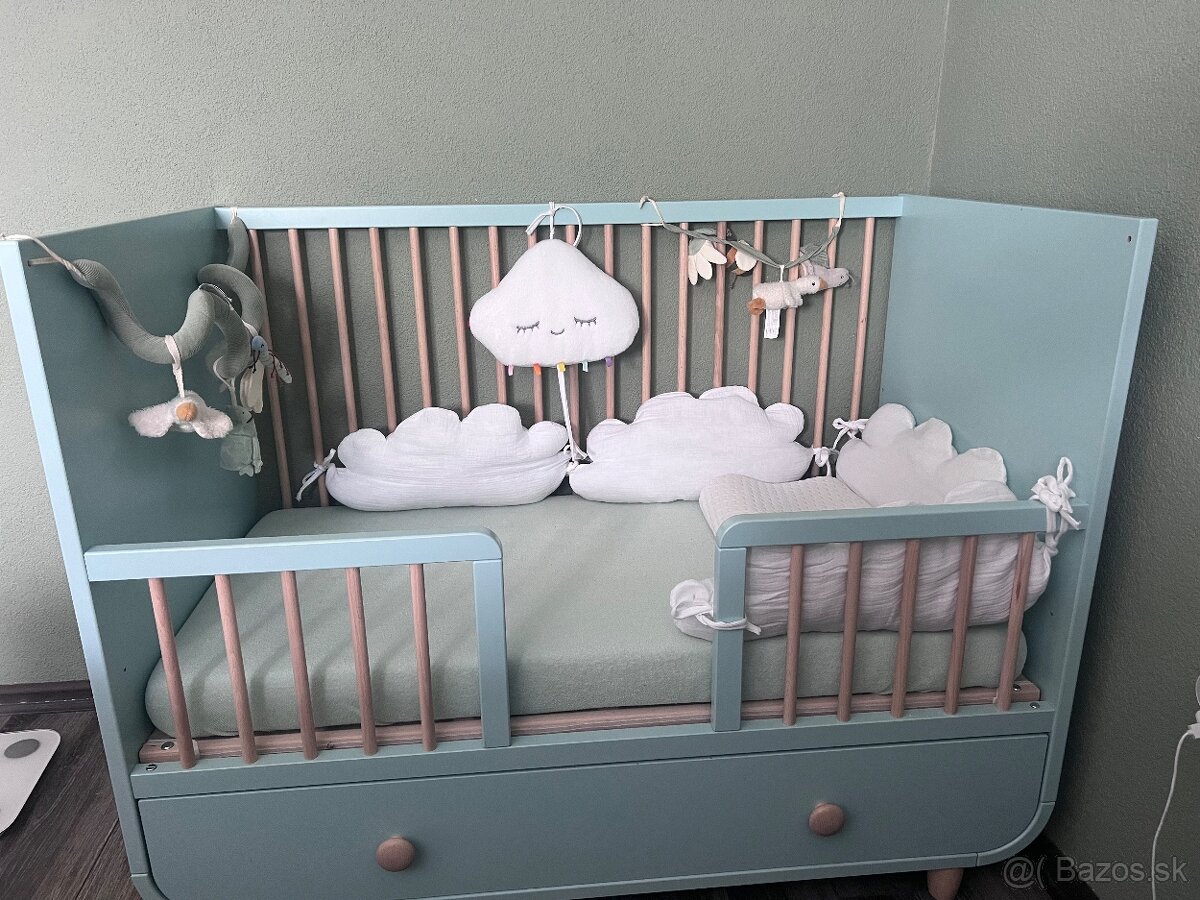 Myllra detská postielka + prebalovací pult - 2