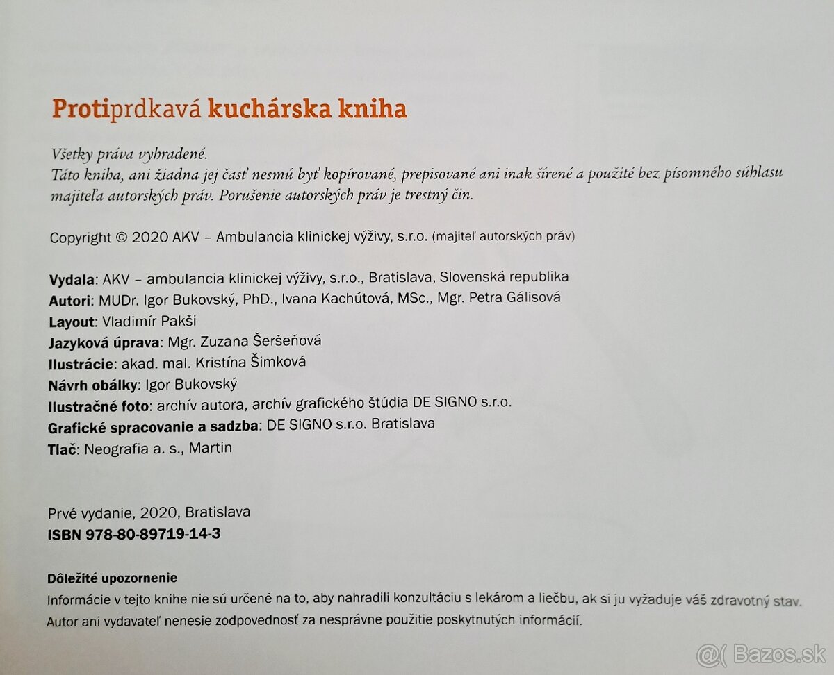 nová protiprdkavá kuchárska kniha Dr.Bukovský - 2