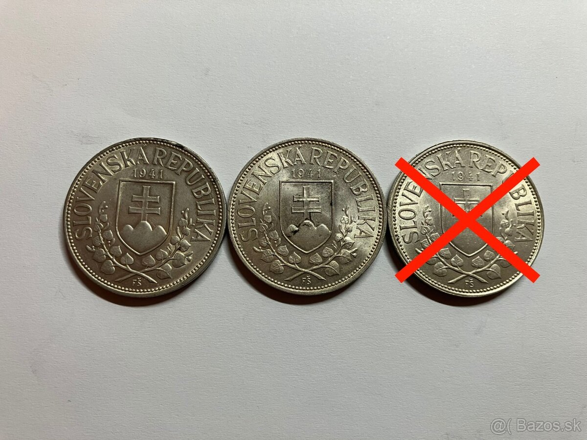 MAGNETICKÁ 20 koruna 1941 Slovenský Štát minca - 2