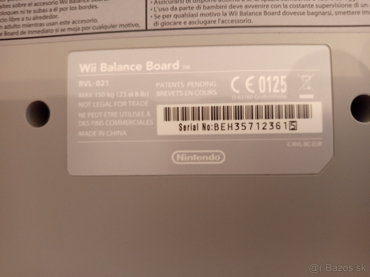 Nintendo Wii Balančná podložka Wii Fit board + 2hry - 2