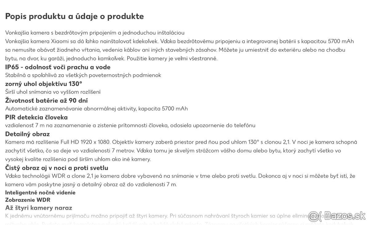 Suprava 3ks 1080p vonkajsie Kamery Xiaomi + router - 2