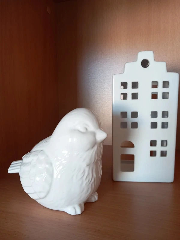 Veľký keramický vtáčik, aj ako pokladnička 16x12x10 cm - 2