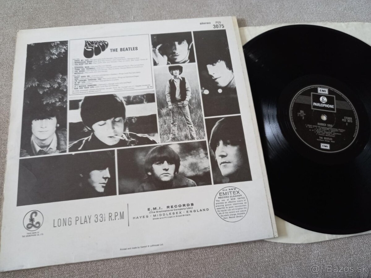 BEATLES Rubber Soul /Parlophone PCS 3075, 1965/stereo LP,To - 2