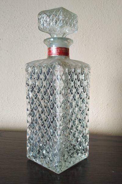 Retro fľaša na koňak, whisky, sherry.. - 2