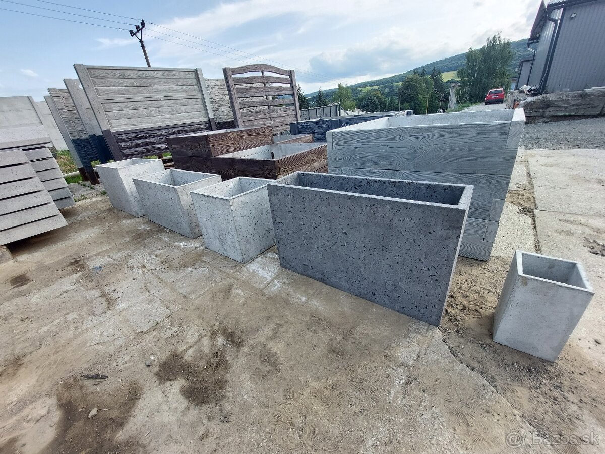 Betónové kvetináče , Betónové vyvýšené záhony - 2