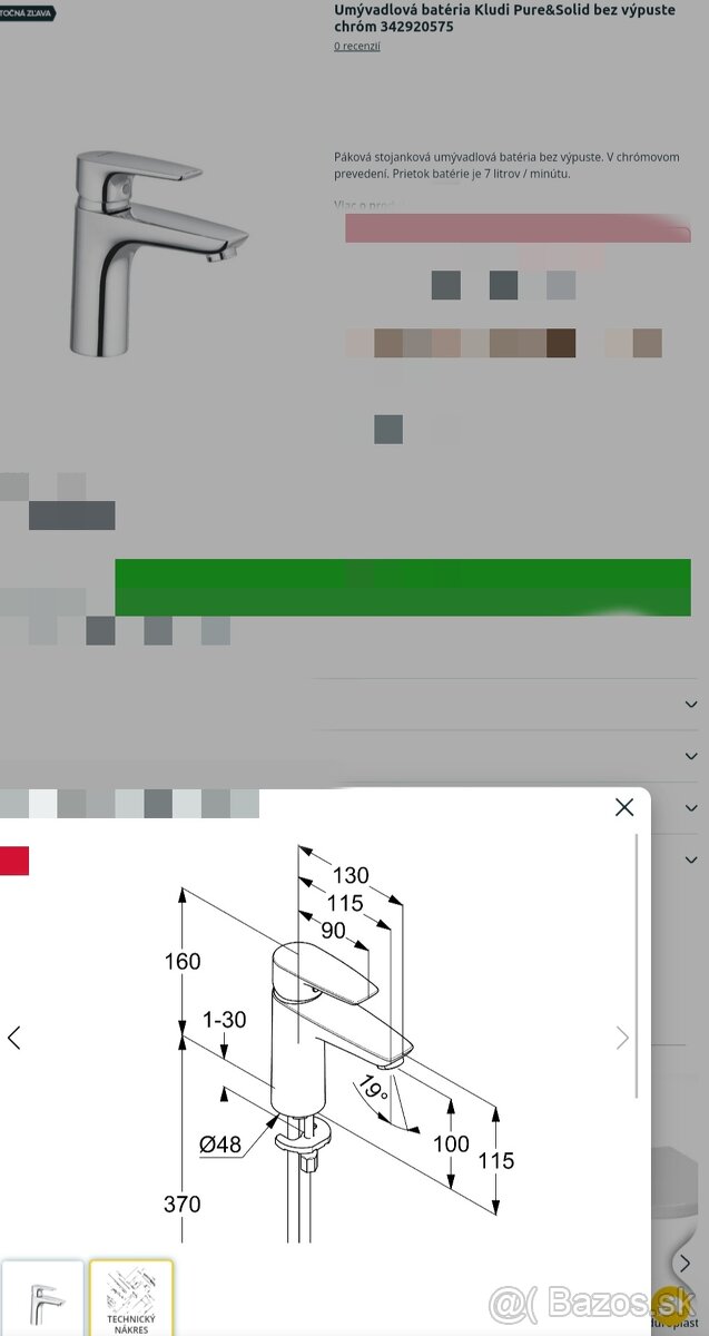 Umývadlová batéria Kludi - 2