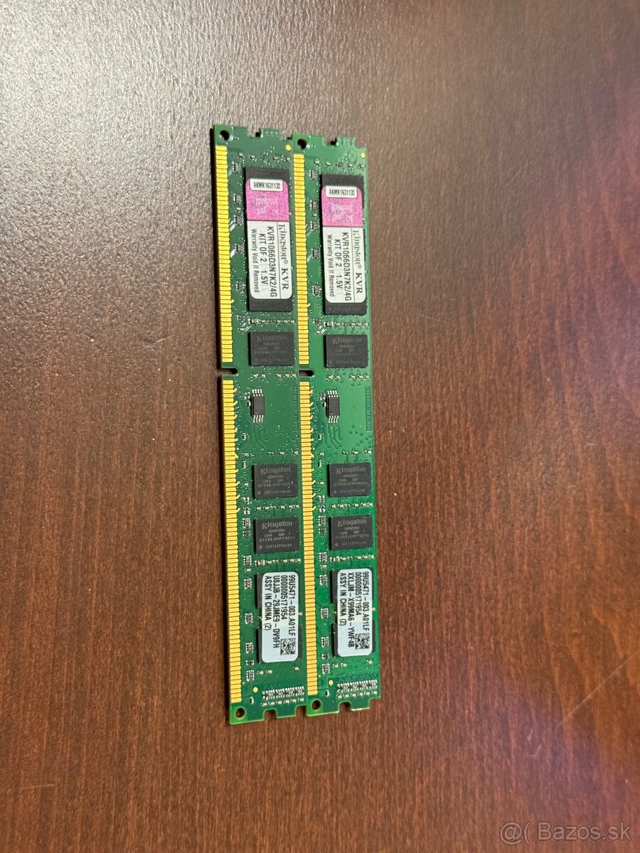 4GB DDR3 RAM (2×2GB) Kingston 1066 MHz – kit - 2