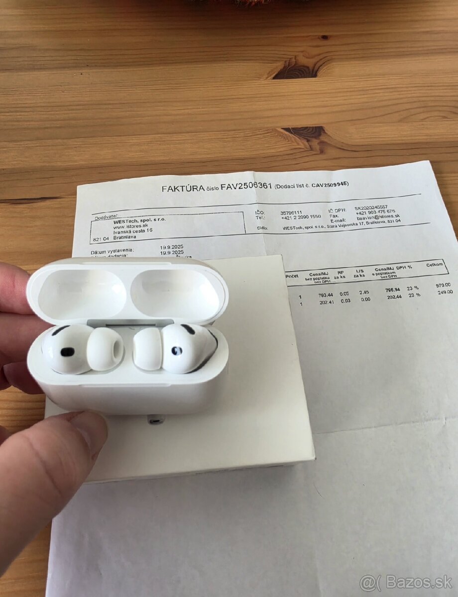 AirPods Pro 3 v záruke. - 2