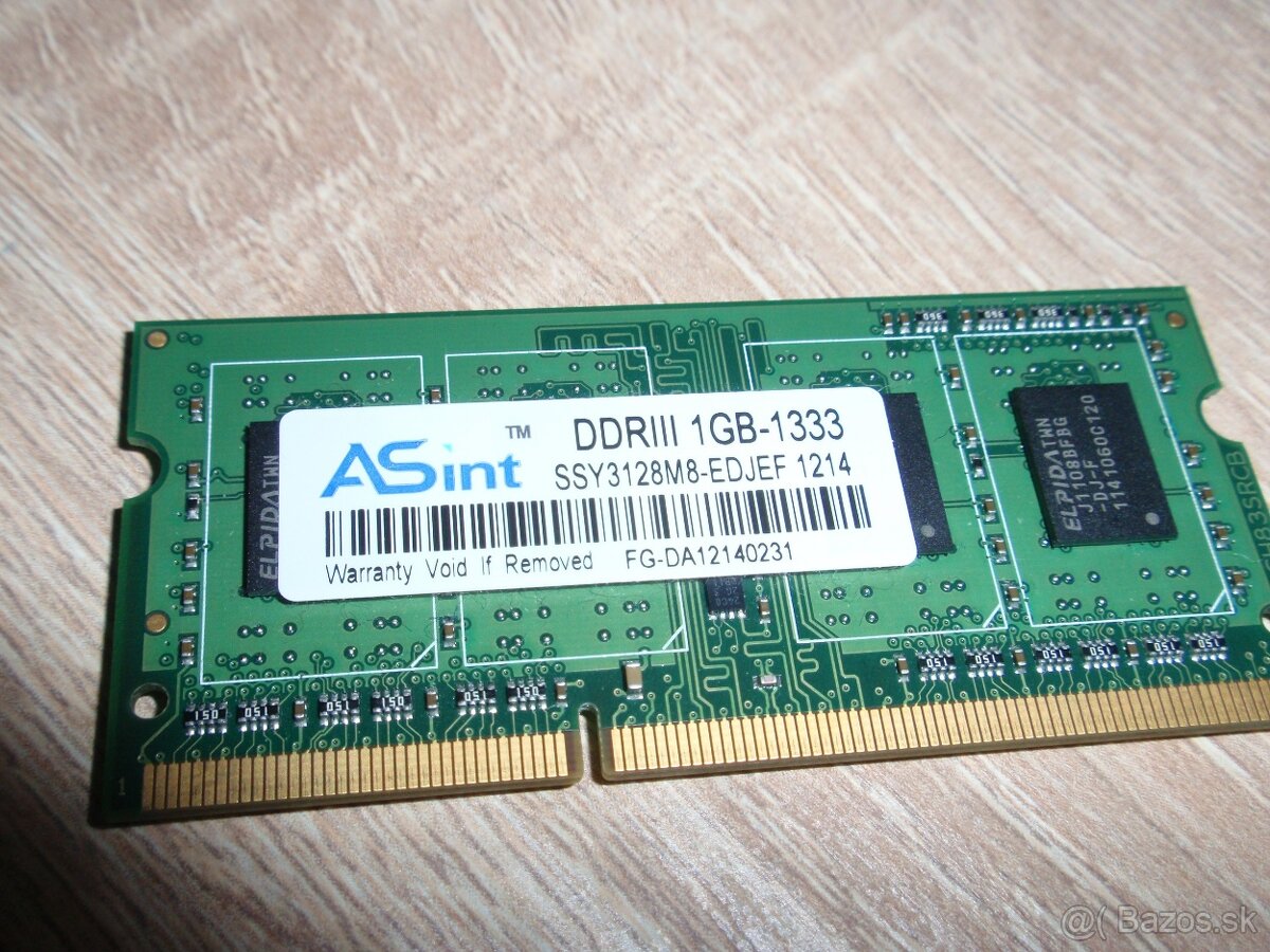 DDR3 SO-dimm pamate pre notebooky - 2