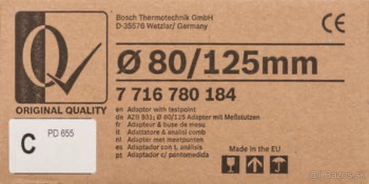 Bosch koaxialny adaptér O80/125 - 2
