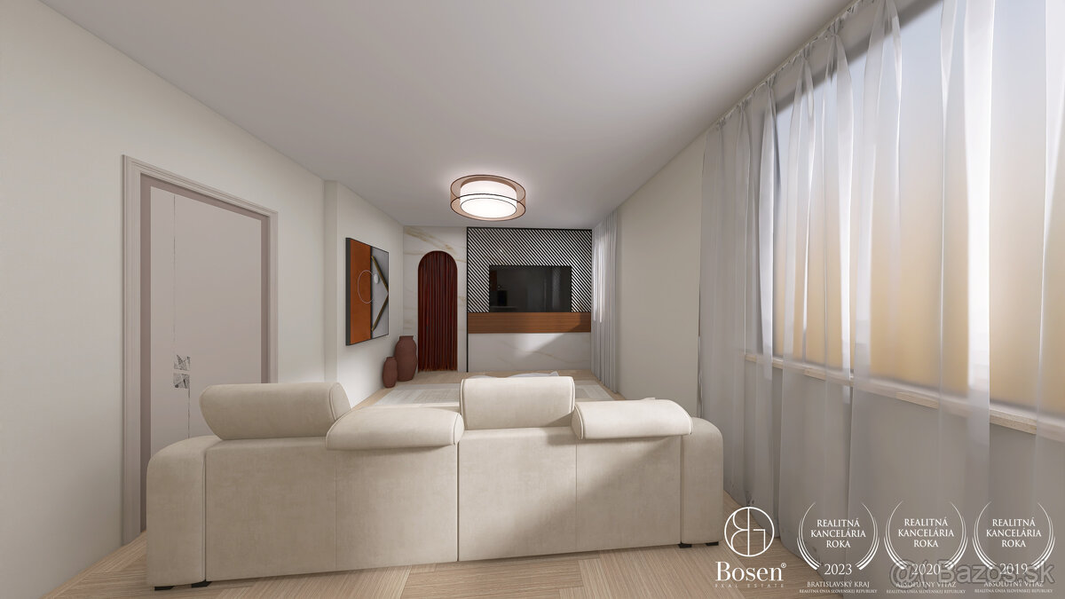 BOSEN | Pôvodný stav 4 izb.byt s logiou Ružinov, 74 m2 - 2