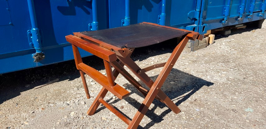 3-Skladacia stolička kožená - 2