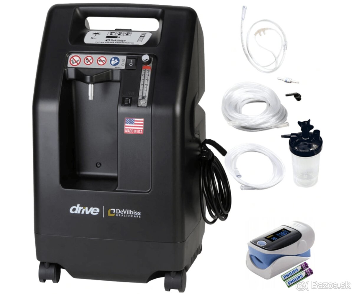 Predám Oxygen Koncentrátor DeVilbiss + Pulsoxymeter – Komple - 2