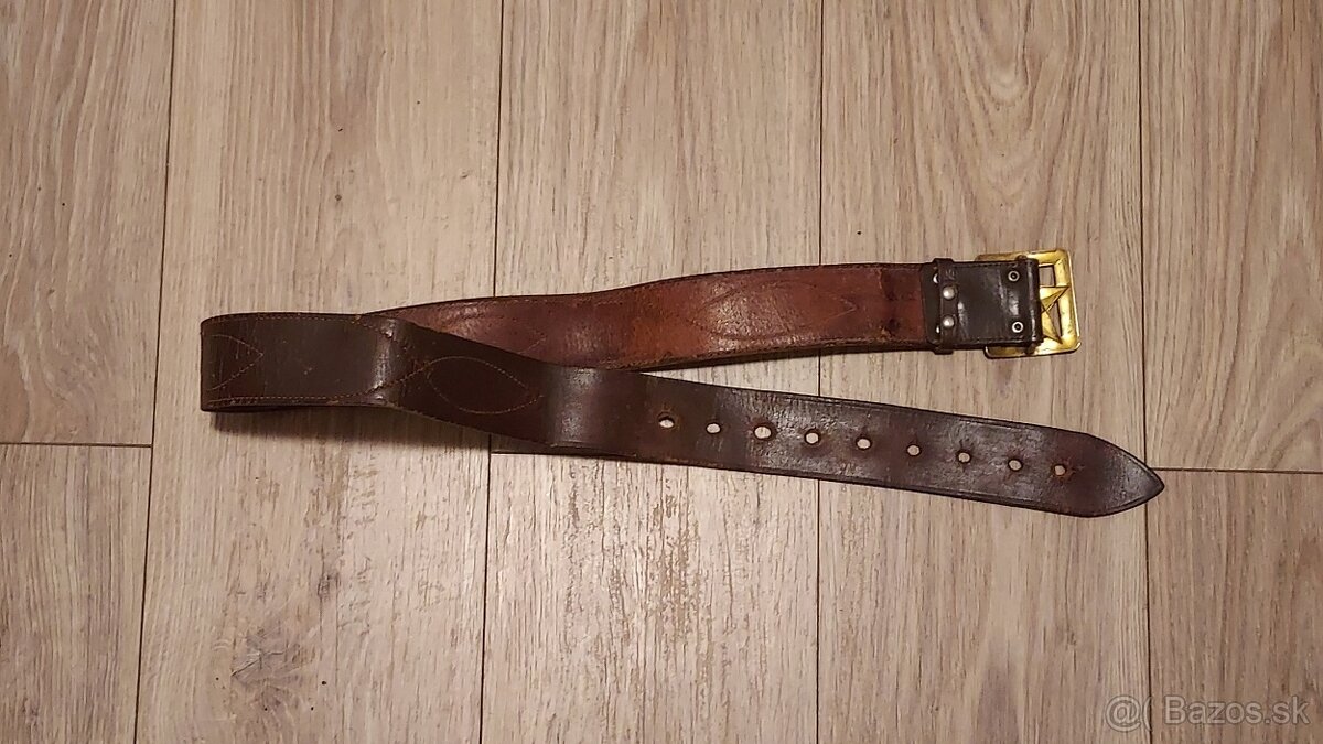 Opasok. Dôstojník. Armáda. ZSSR. Rusko. originál. koža. - 2