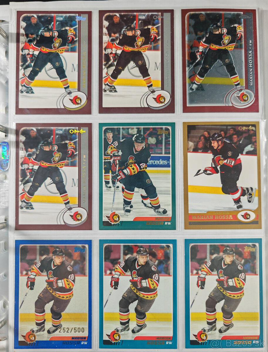 Predám hokejové kartičky Marián Hossa 4 - 2