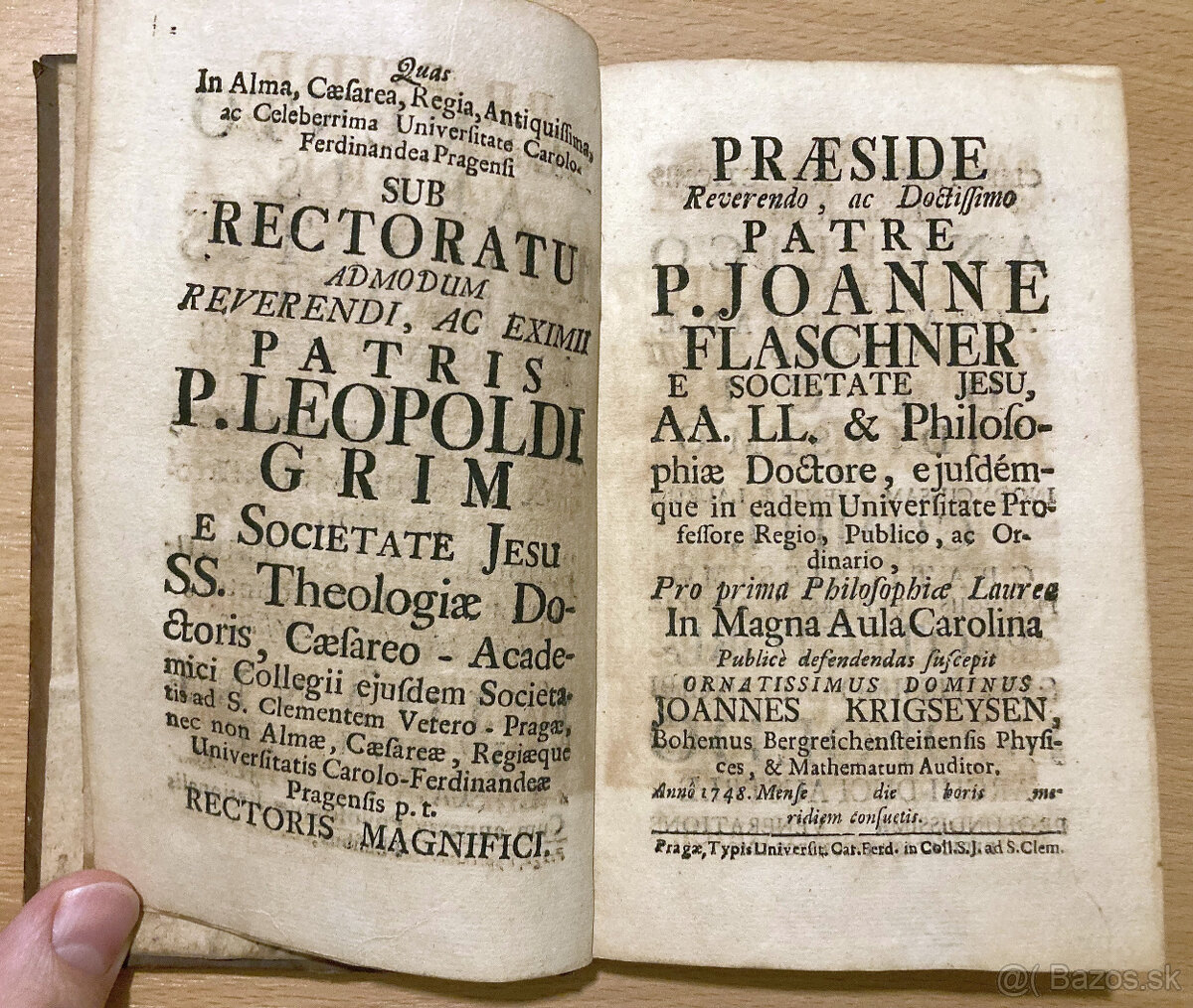 (fyzika/aerodynamika) J.Flaschner - De Elemento Aeris, 1748 - 2