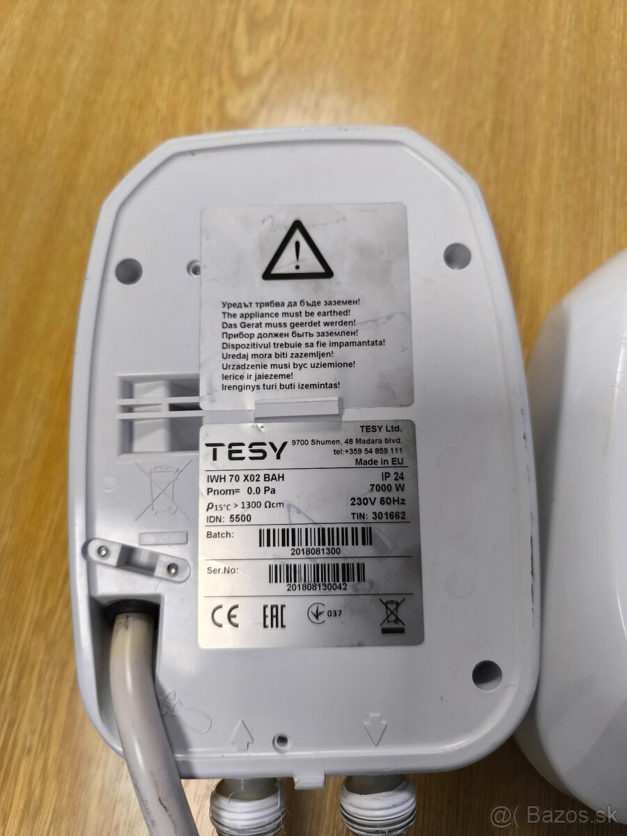 Prietokovy ohrievac vody Tesy - 2