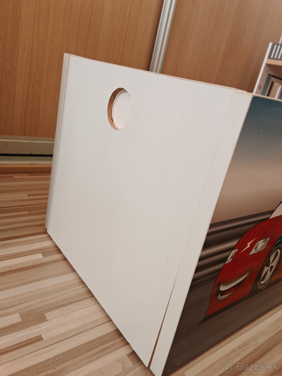 Drevený pevný box na hračky MC Queen - 2