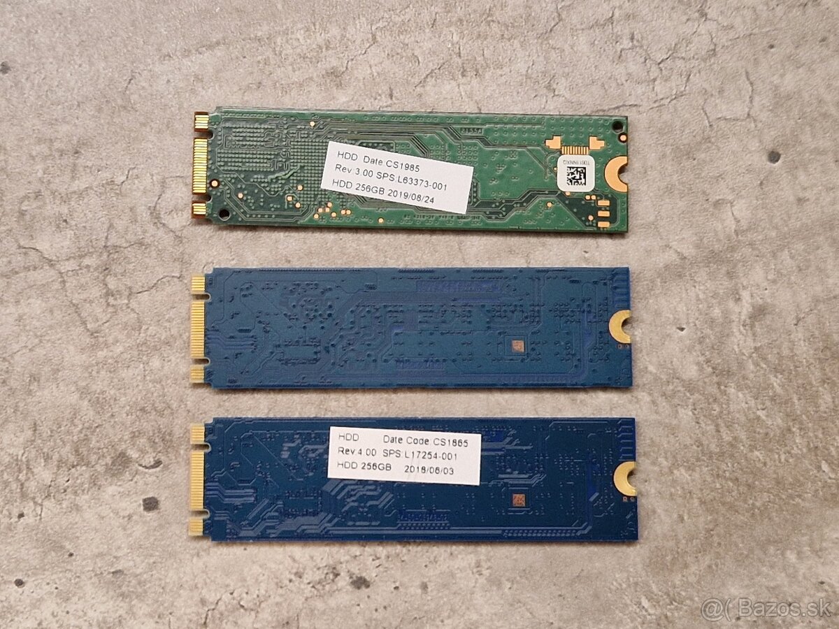 3× 256 GB SATA SSD M.2 – SanDisk + Micron - 2