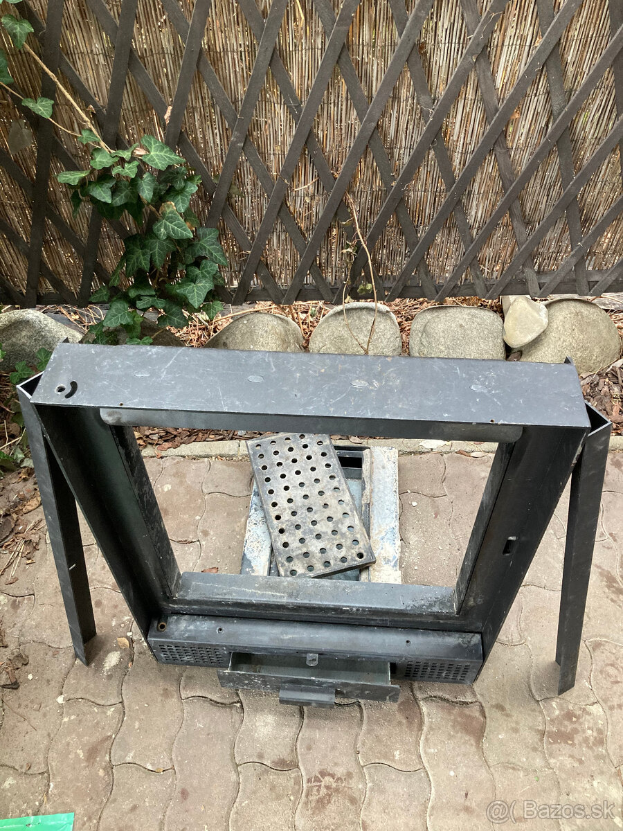 Krbový rám, dvierka, popolník, mriežka - 2