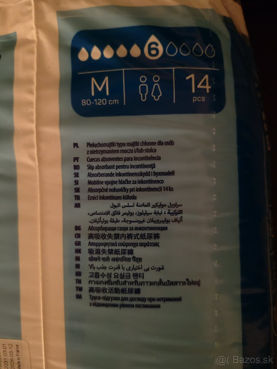 Nohavičkové plienky pre dospelých, M - 2