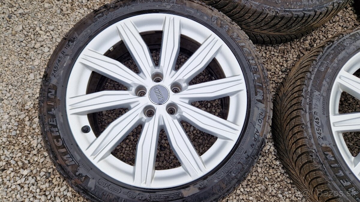 Audi hlíníkové disky + zimné pneumatiky Michelin Pilot Alpin - 2