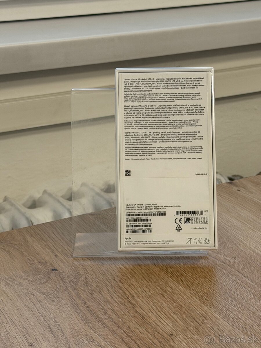 Dobrý deň Ponúkam na predaj iPhone 12 64GB Black Nový - 2