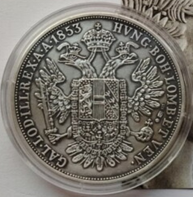 Mince Toliar 1853 - 2