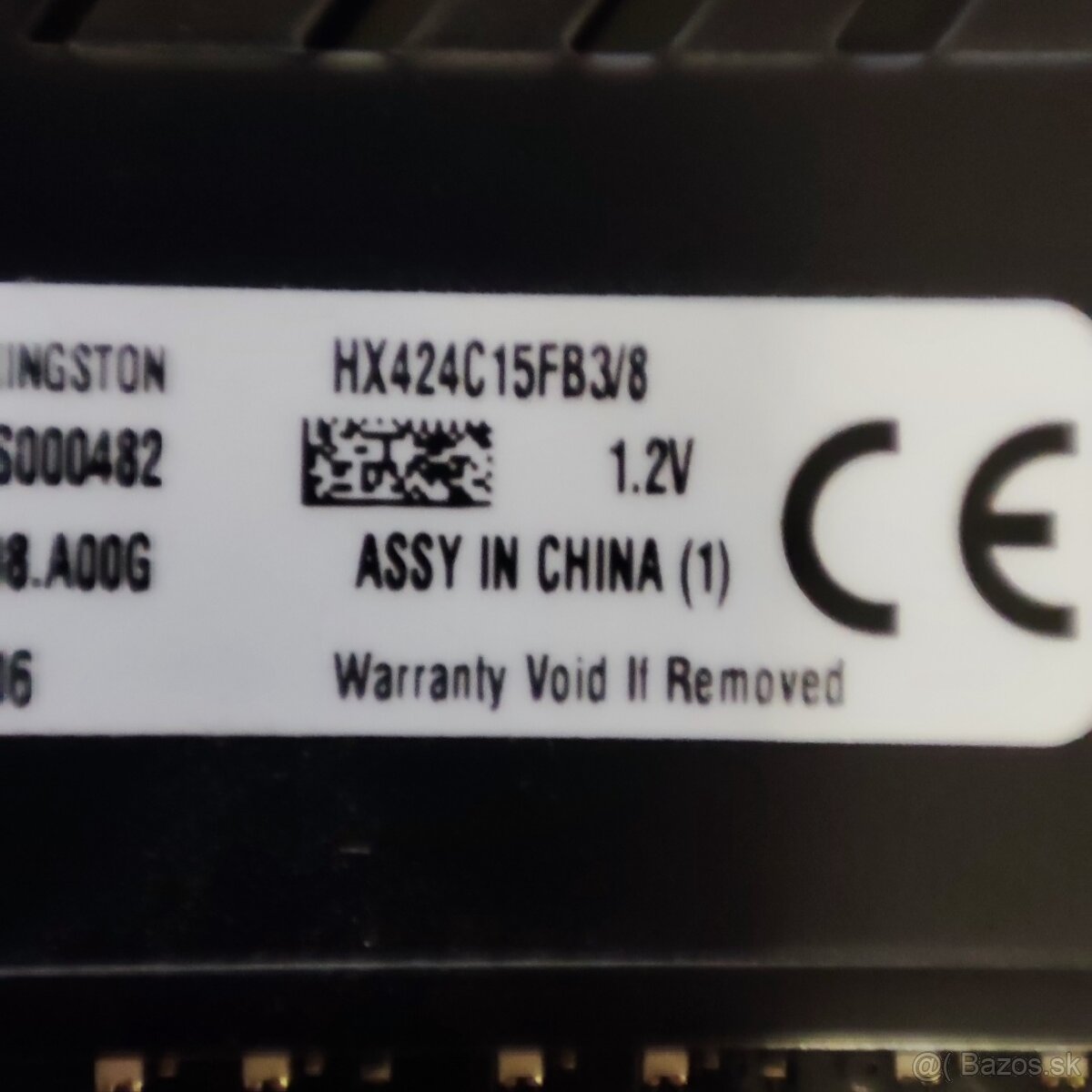 HyperX 8GB DDR4 2400 MHz CL15 FURY series - 2