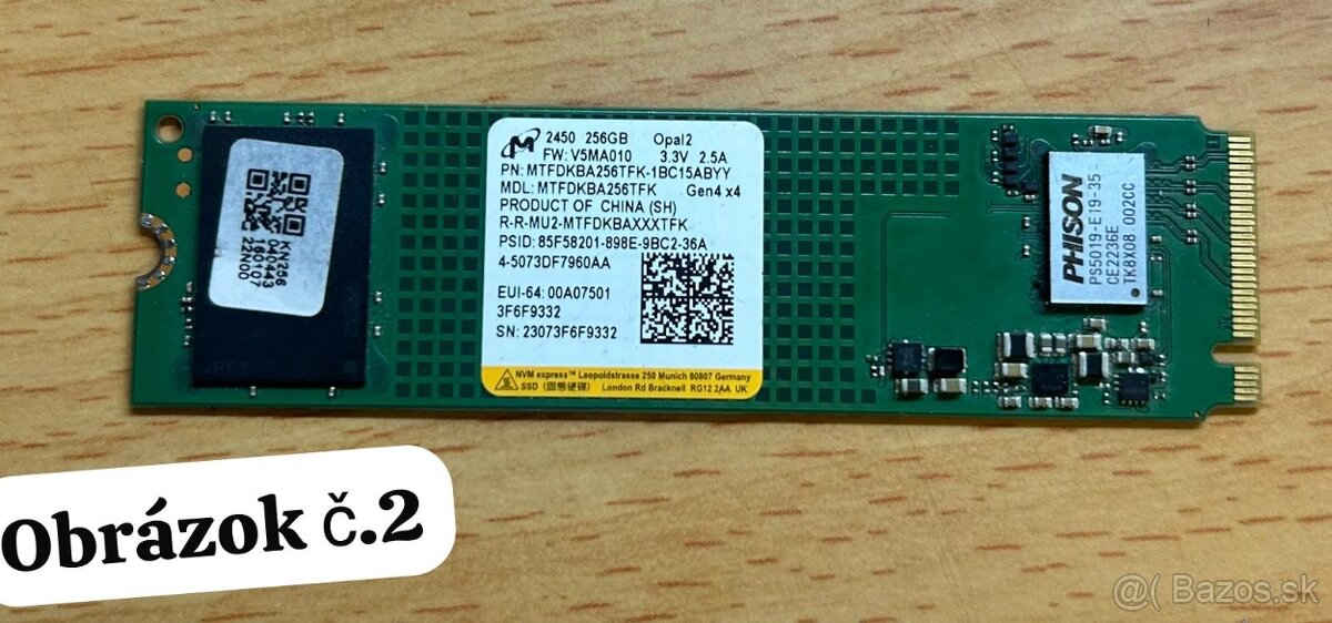 SSD Disky M2, OS Win10 - 2