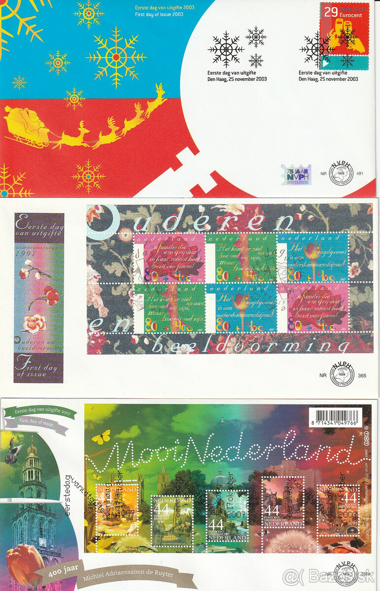 12x FDC Holandsko - 2