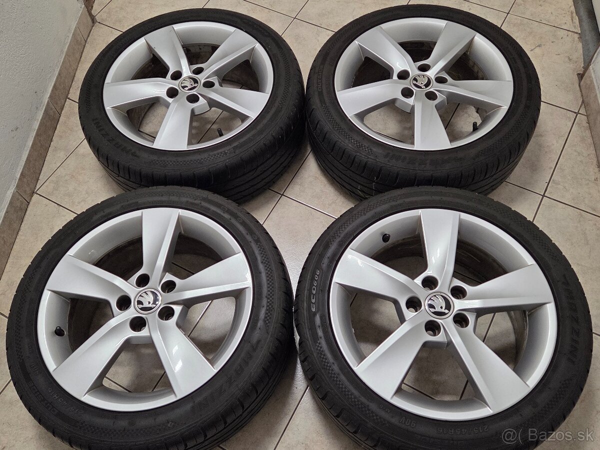 r16 ŠKODA (5x100) + letné - 2