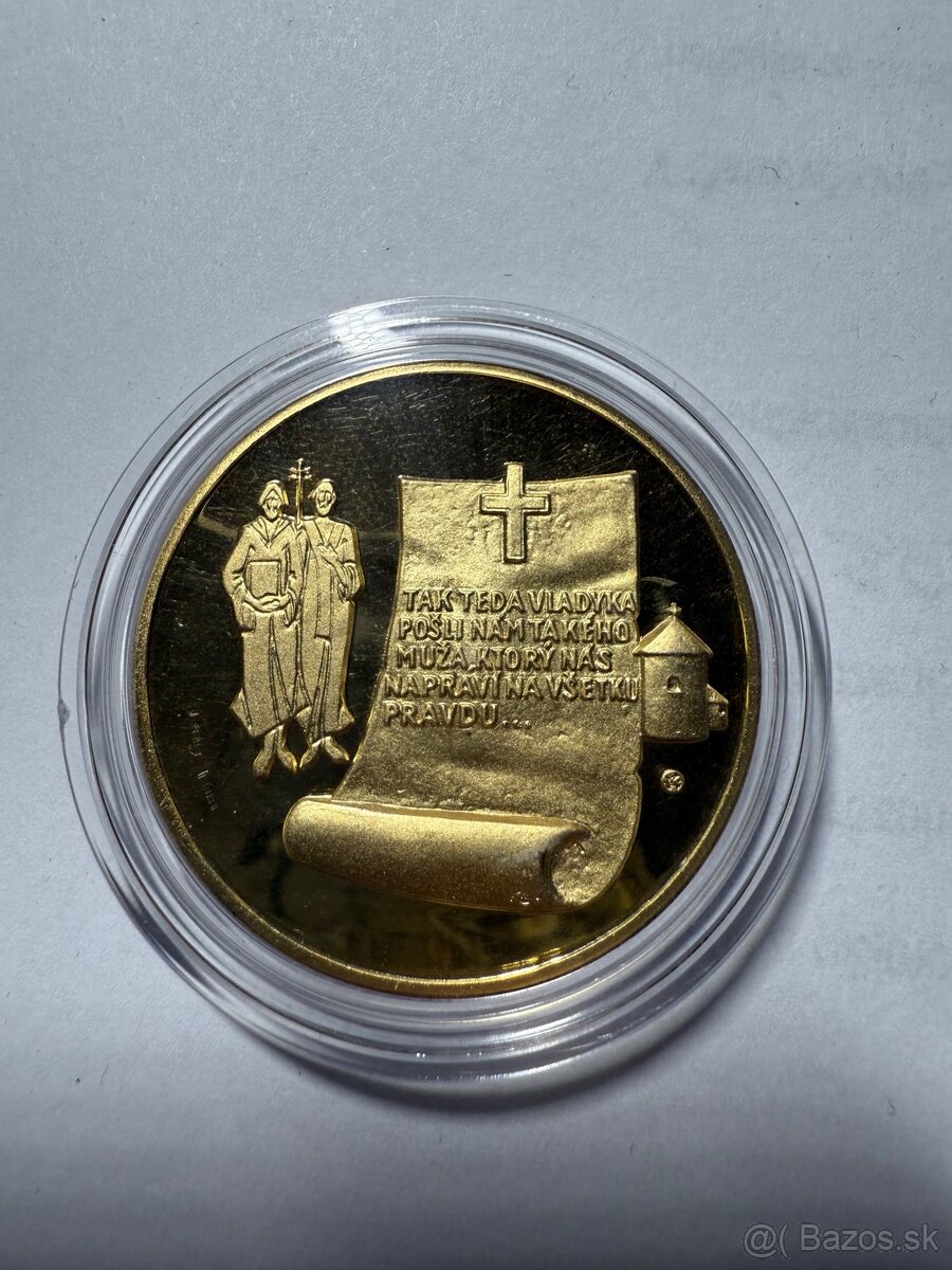 Strieborná medaila knieža Rastislav proof - 2