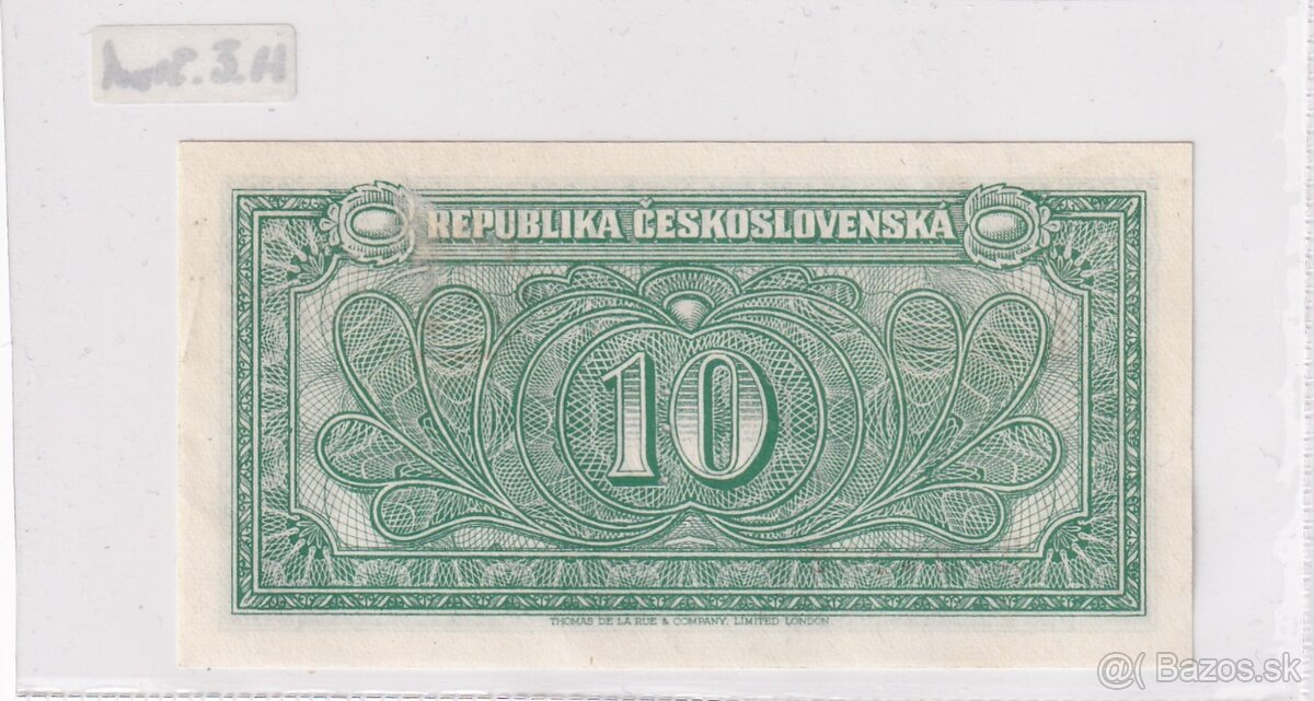 10 Korún 1945 Hnedý číslovač - 2