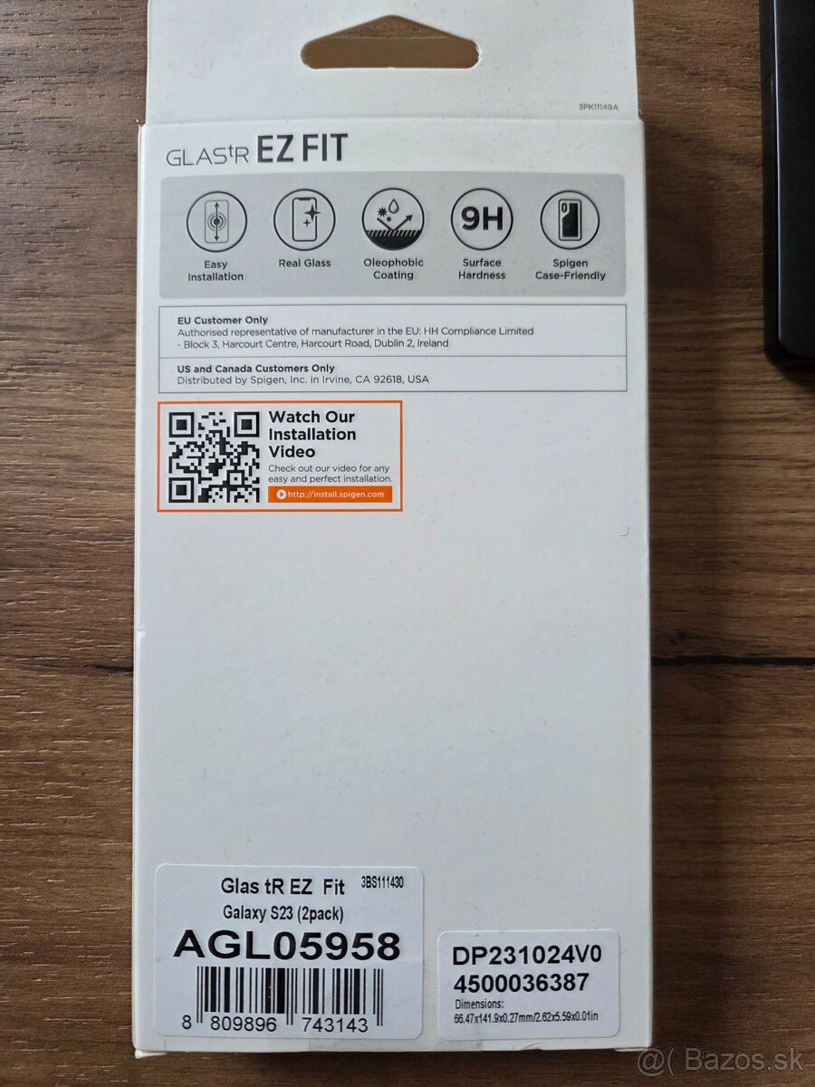 Spigen Glas.tR EZ Fit 2 Pack - Samsung Galaxy S23 - 2