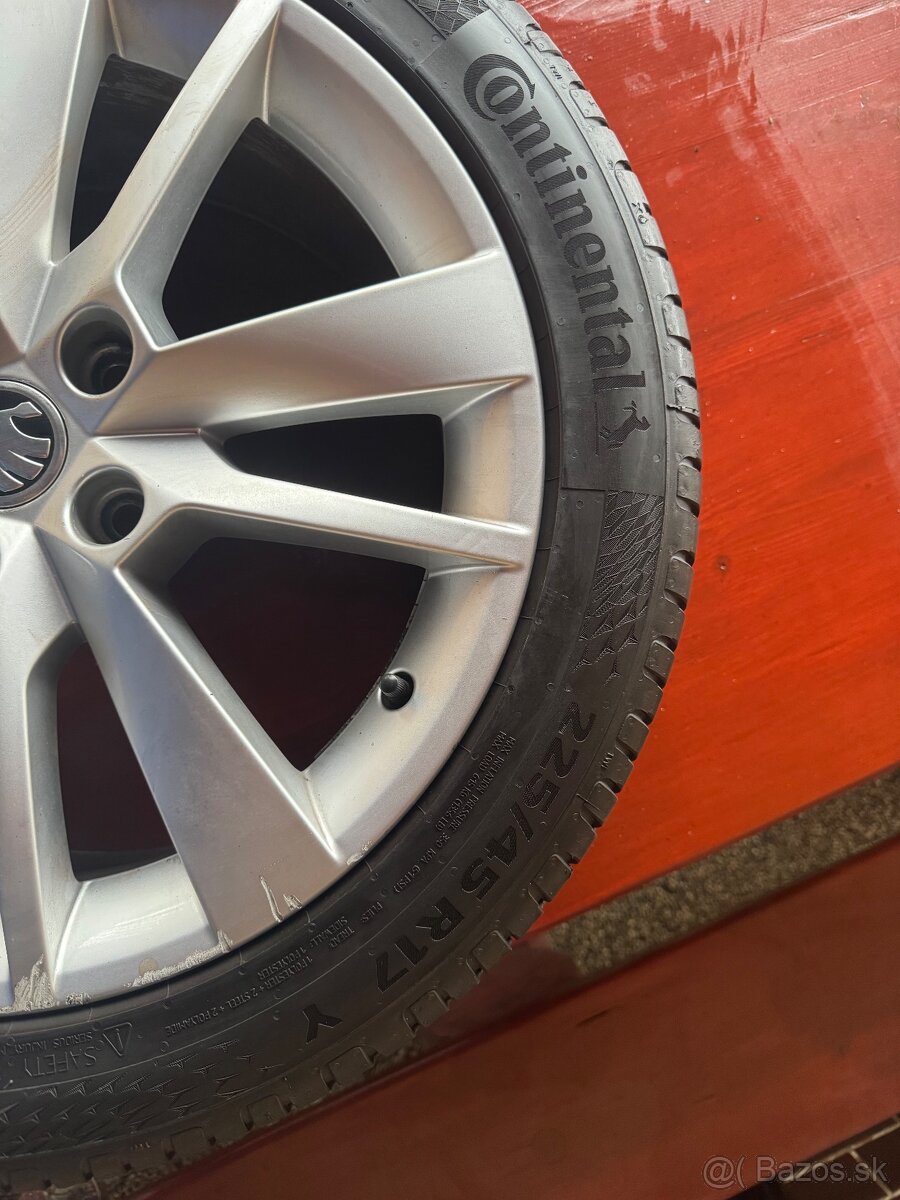 Škoda Trius 5x112 r17 + letné pneu - 2