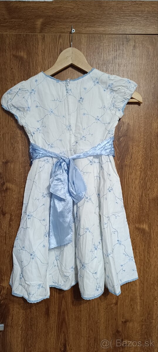 Dievčenské bielo modré šaty - 2