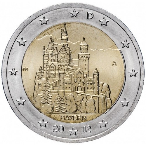 2 euro mince nemecke mesta bu - 2