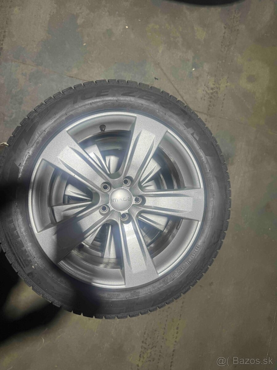 hliníkové disky Audi 5x112 R18, zimné pneu - 2