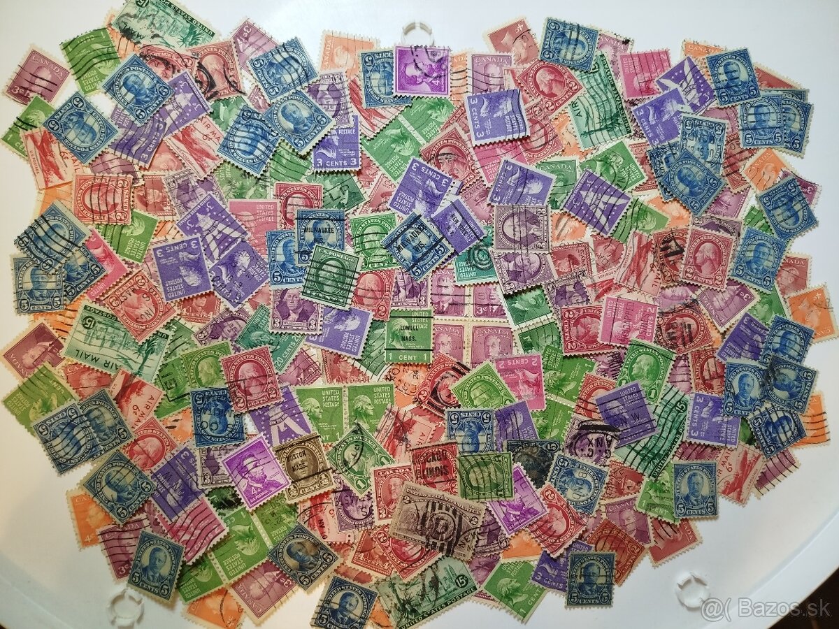 USA a Kanada - mix známok - 2