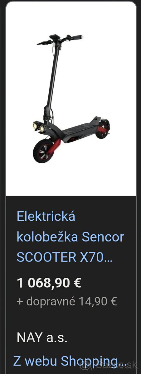 Kolobežka Sencor X70 - 2