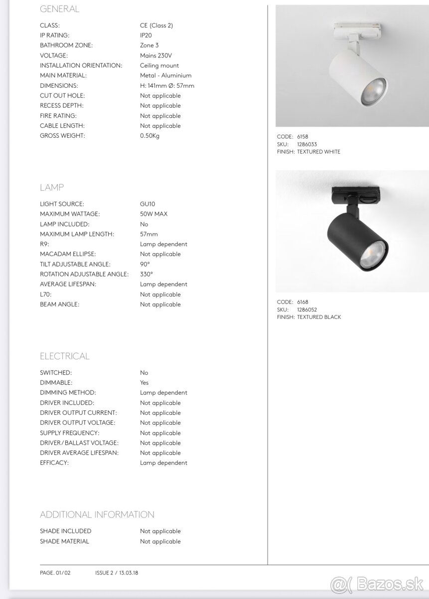 interiérova lampa Astro ascoli čierna - 2