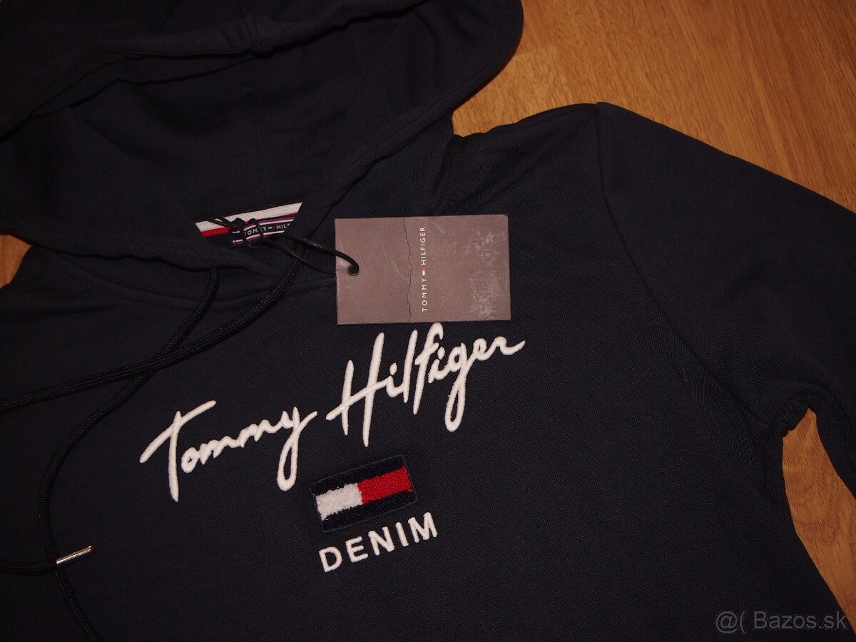 Tommy Hilfiger dámska mikina s kapucnou čierna - 2
