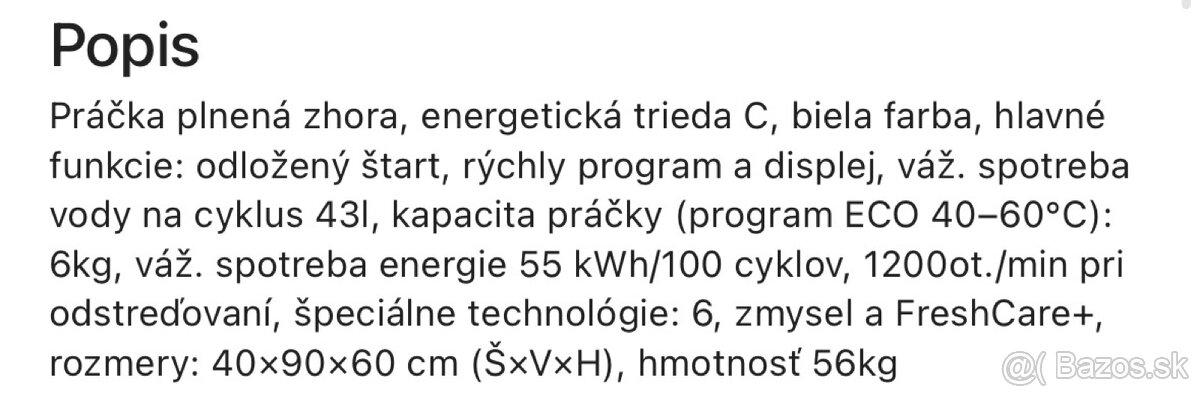 Práčka WHIRLPOOL TDLR 6242BS EU/N - 2